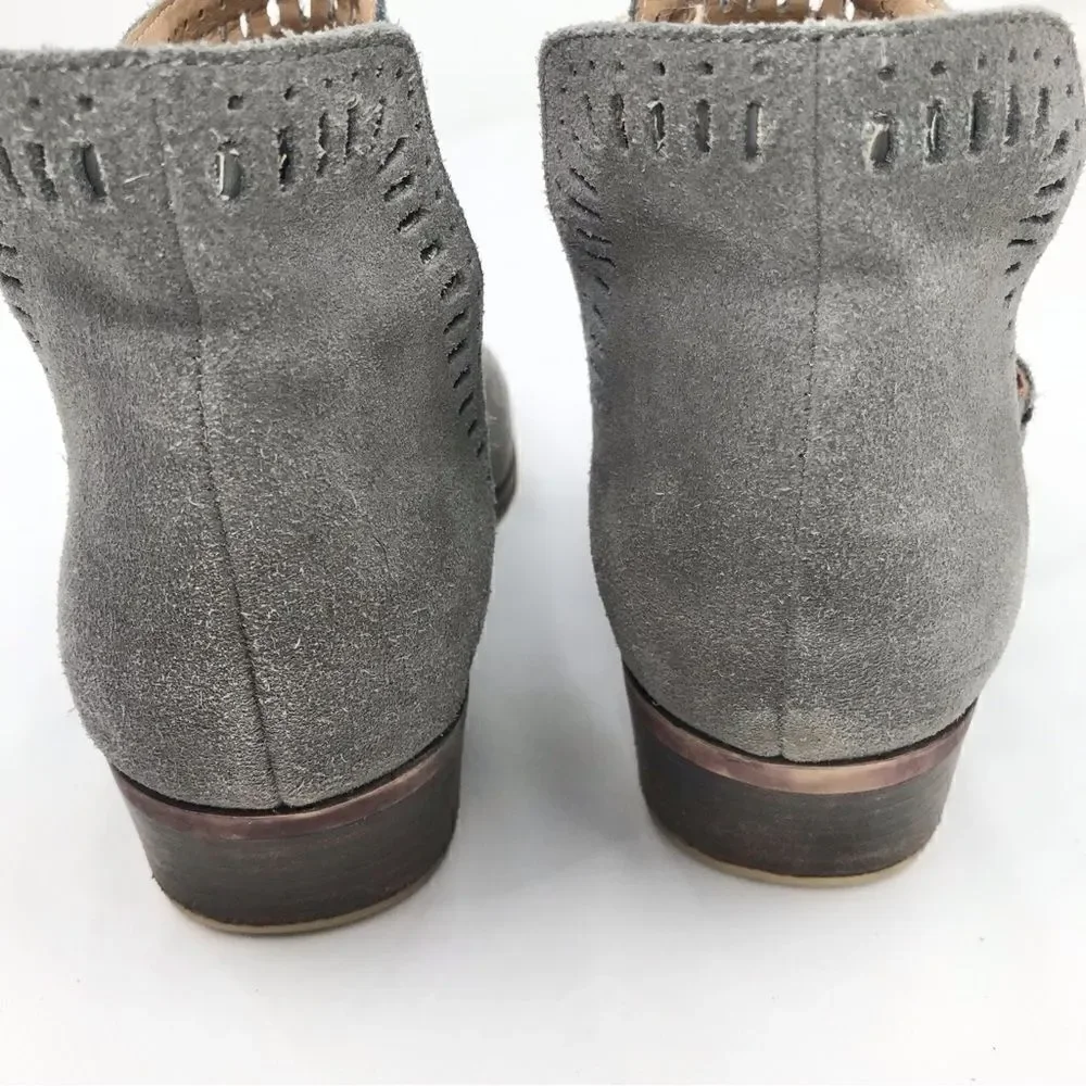 Lucky Brand Bustina Suede Gray Bootie